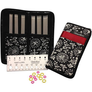 Double Point Stainless Steel Knitting Needle 6" Set