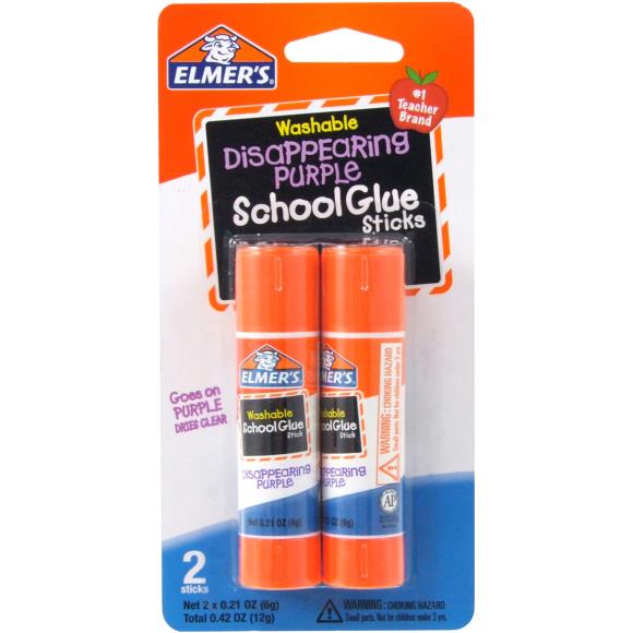 Elmer's Washable School Glue Sticks 2/Pkg