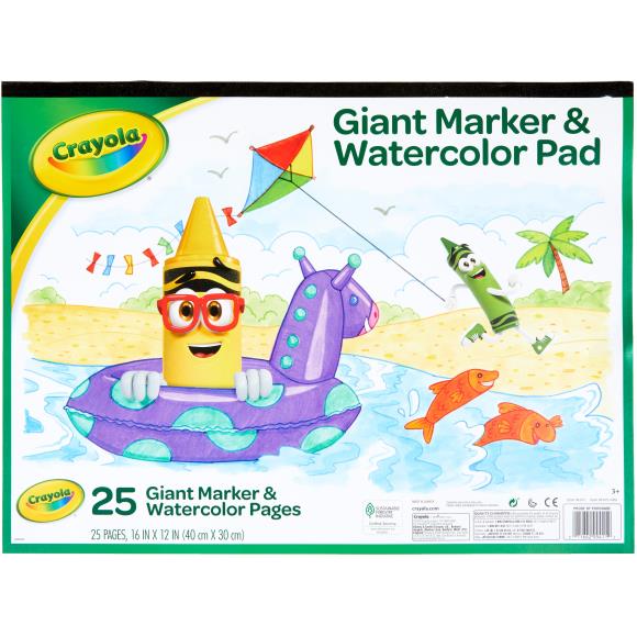 Giant Marker & Watercolor Pad 16