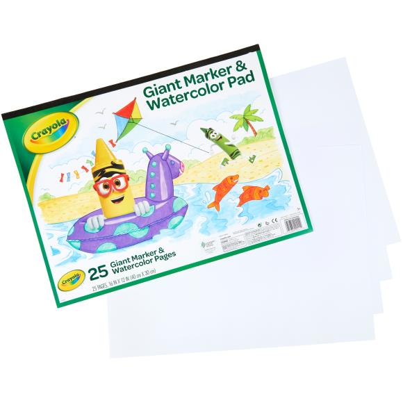 Giant Marker & Watercolor Pad 16"x12"