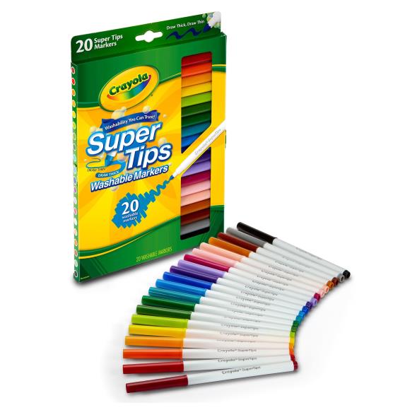 Crayola Super Tips Washable Markers 20/Pkg
