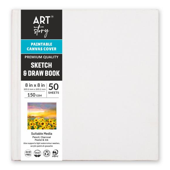 Customizable Canvas Cover Sketch & Draw Books
