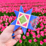 Peach Fuzz Quilt Hair Claw