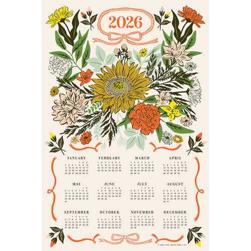 2026 Calendar Tea Towel