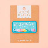 Sarah Hearts Iron-On Patches