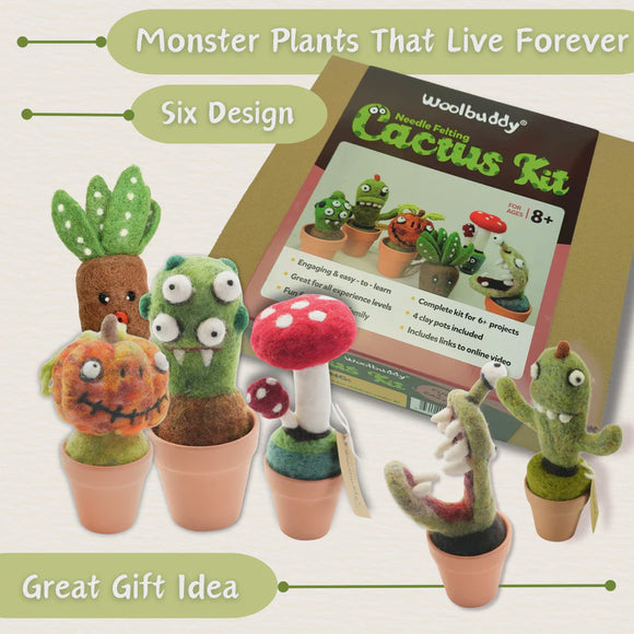 Cactus Needle Felting Kit