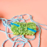 Peach Fuzz Crochet Yarn Hair Claw