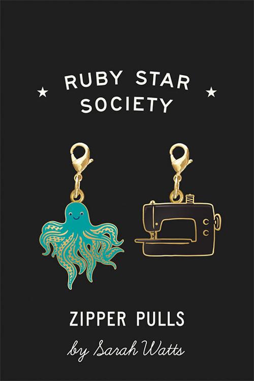 Ruby Star Society Enamel Zipper Pulls