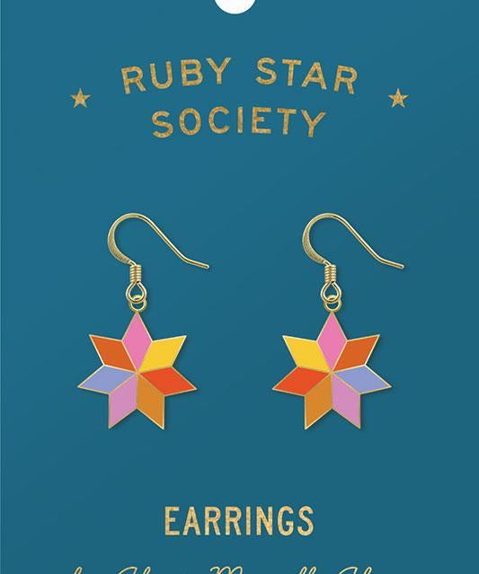 Ruby Star Society Enamel Earrings
