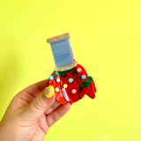 Peach Fuzz Pin Cushion Hair Claw