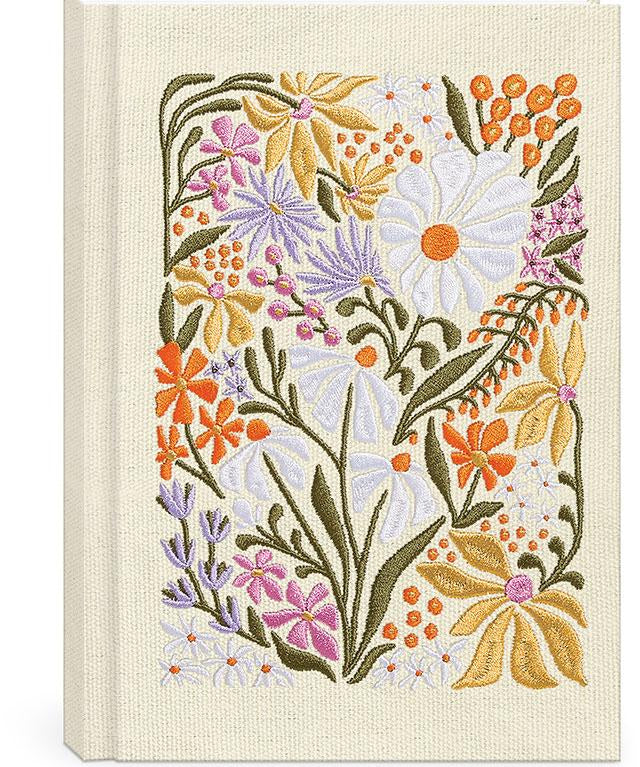 Flower Market Embroidered Journal