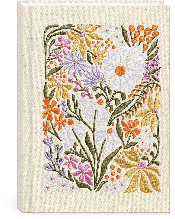 Flower Market Embroidered Journal