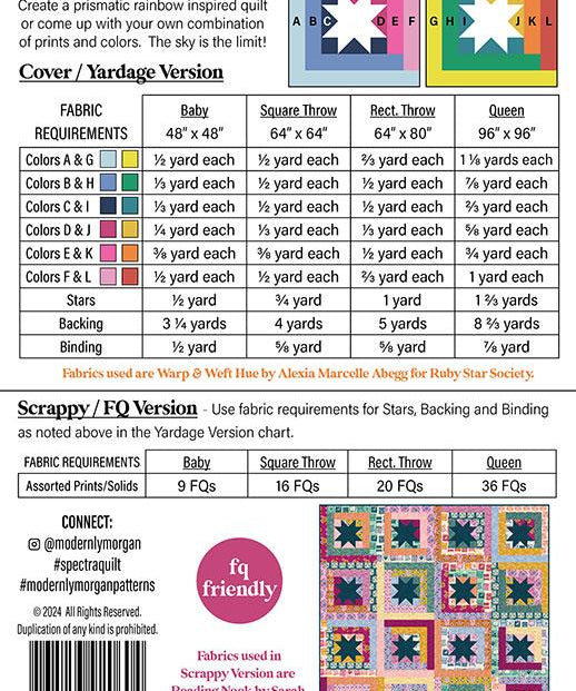 Spectra Quilt Pattern
