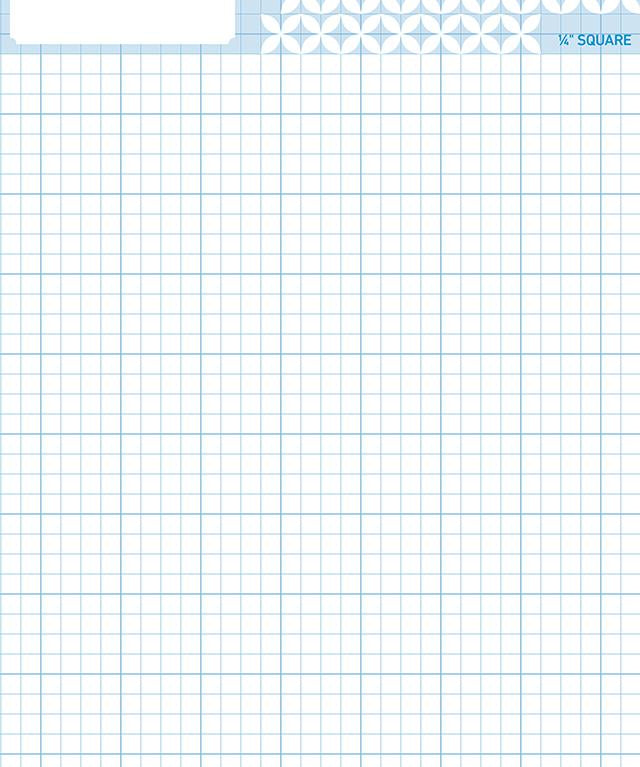 QuiltGenius Graph Paper 8" x 10" 60 Sheets