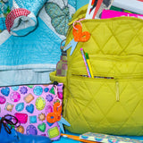 Peach Fuzz Scissors Bag Charm