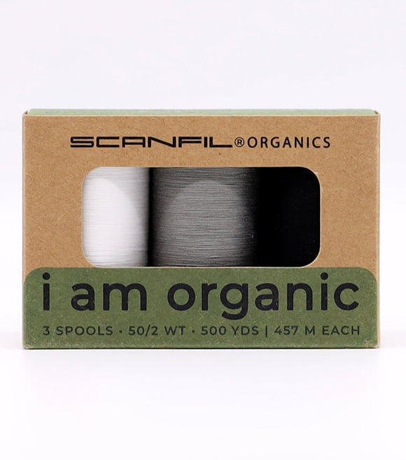 Organic Cotton 3 Spool Set Achromatics