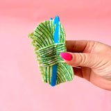 Peach Fuzz Crochet Yarn Hair Claw