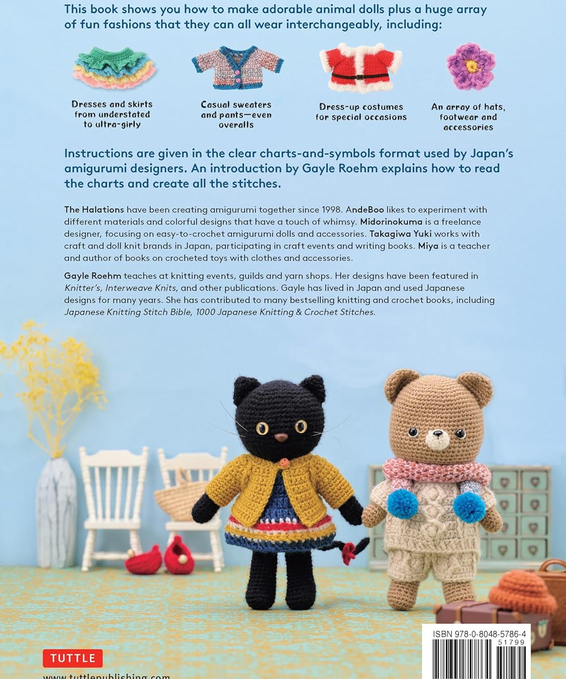 Crochet Cute Amigurumi Animals with Mix-and-Match Outfits
