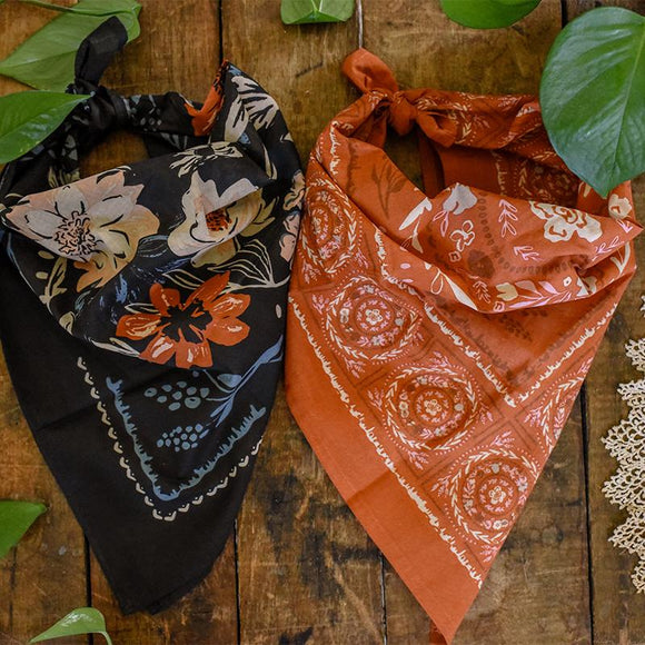 Foraged, Found, & Hand Me Down Bandana Set of 2