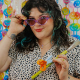 Peach Fuzz Scissors Hair Claw Large