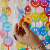 Peach Fuzz Scissors Hair Claw Large