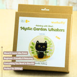 Mystic Garden Whiskers Painting with Wool Needle Felting Kit