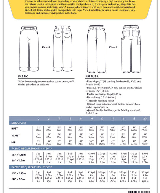 Rika Pants Pattern