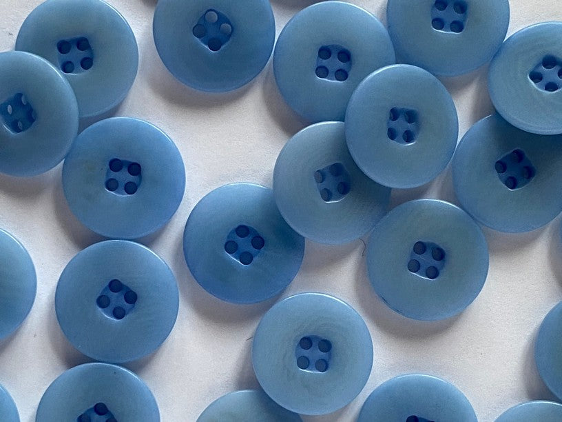 Flat Rim Corozo Button- 15 mm