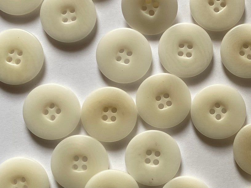 Flat Rim Corozo Button- 15 mm