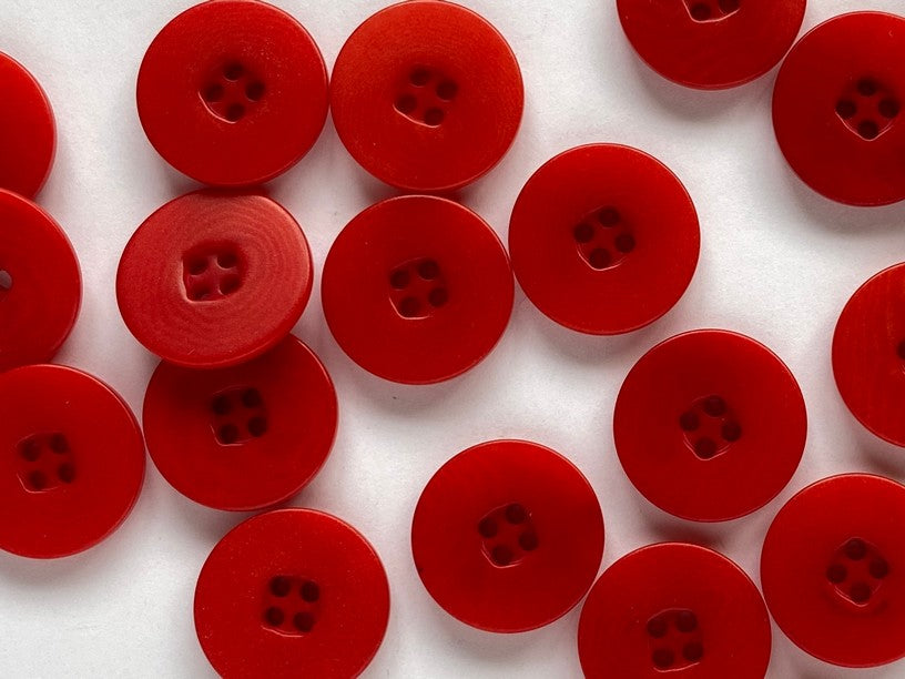 Flat Rim Corozo Button- 15 mm