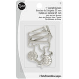 Overall Buckles with No-Sew Buttons