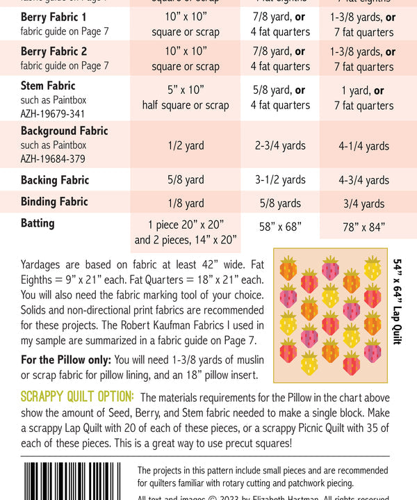 Berry Season Quilt Pattern