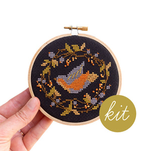 Seasonal Birds 4" Cross Stitch Kits