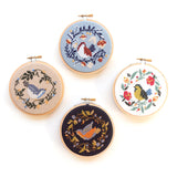 Seasonal Birds 4" Cross Stitch Kits