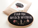 Find the Witch Within 5"x8" Cross Stitch Kit