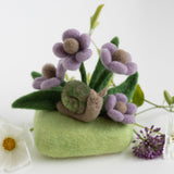 Garden Snail Mini Needle Felting Kit