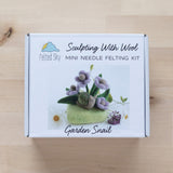 Garden Snail Mini Needle Felting Kit