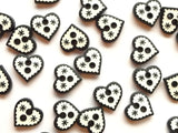 Two Tone Heart Buttons