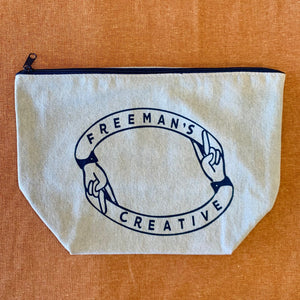 Freeman's Creative Denim Wash Zipper Pouch