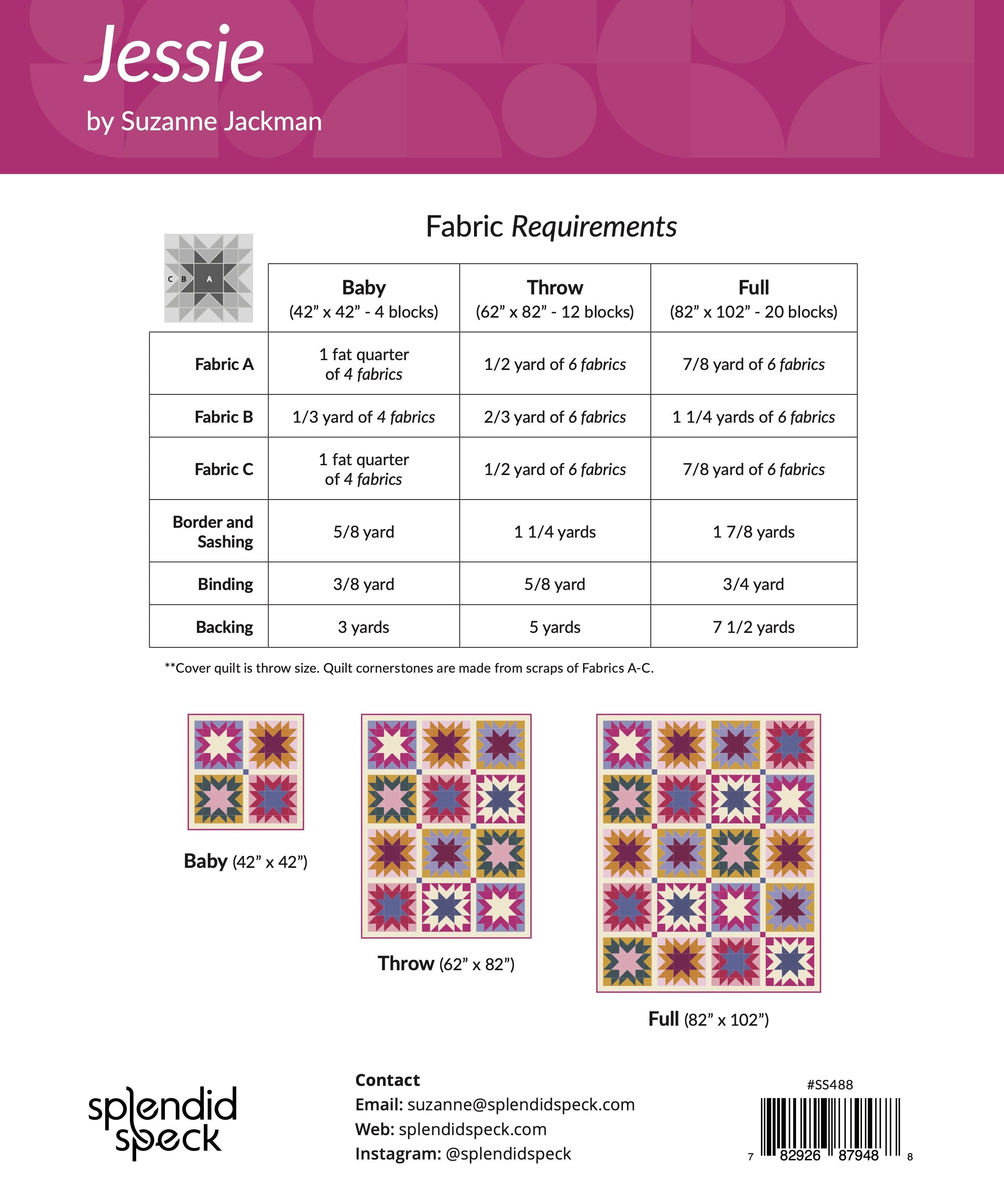 Jessie Quilt Pattern