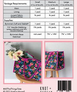 All the Things Tote Pattern