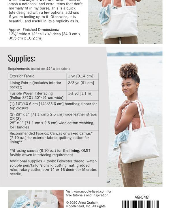 Noodlehead Pepin Tote Pattern