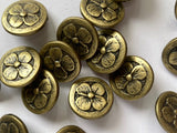Metal Flower Shank Buttons- 18 mm