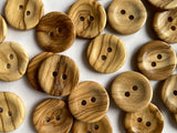 Olive Wood Buttons- 2 hole