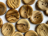 Olive Wood Buttons- 2 hole
