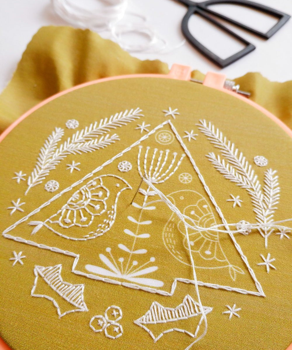 Folk Holiday Embroidery Kit