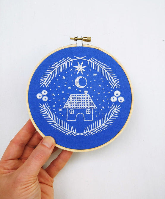 Holiday Home Embroidery Kit