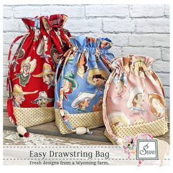 Easy Drawstring Bag Pattern