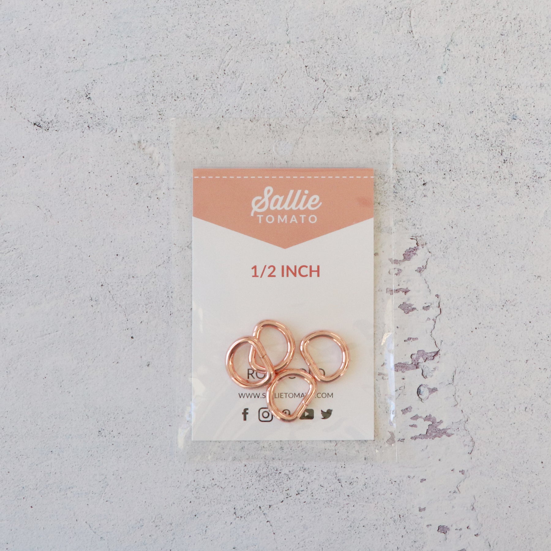 1/2" D-Rings (4ct)