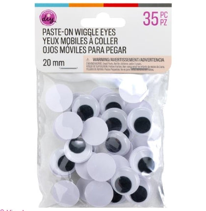 Paste-On Wiggle Eyes